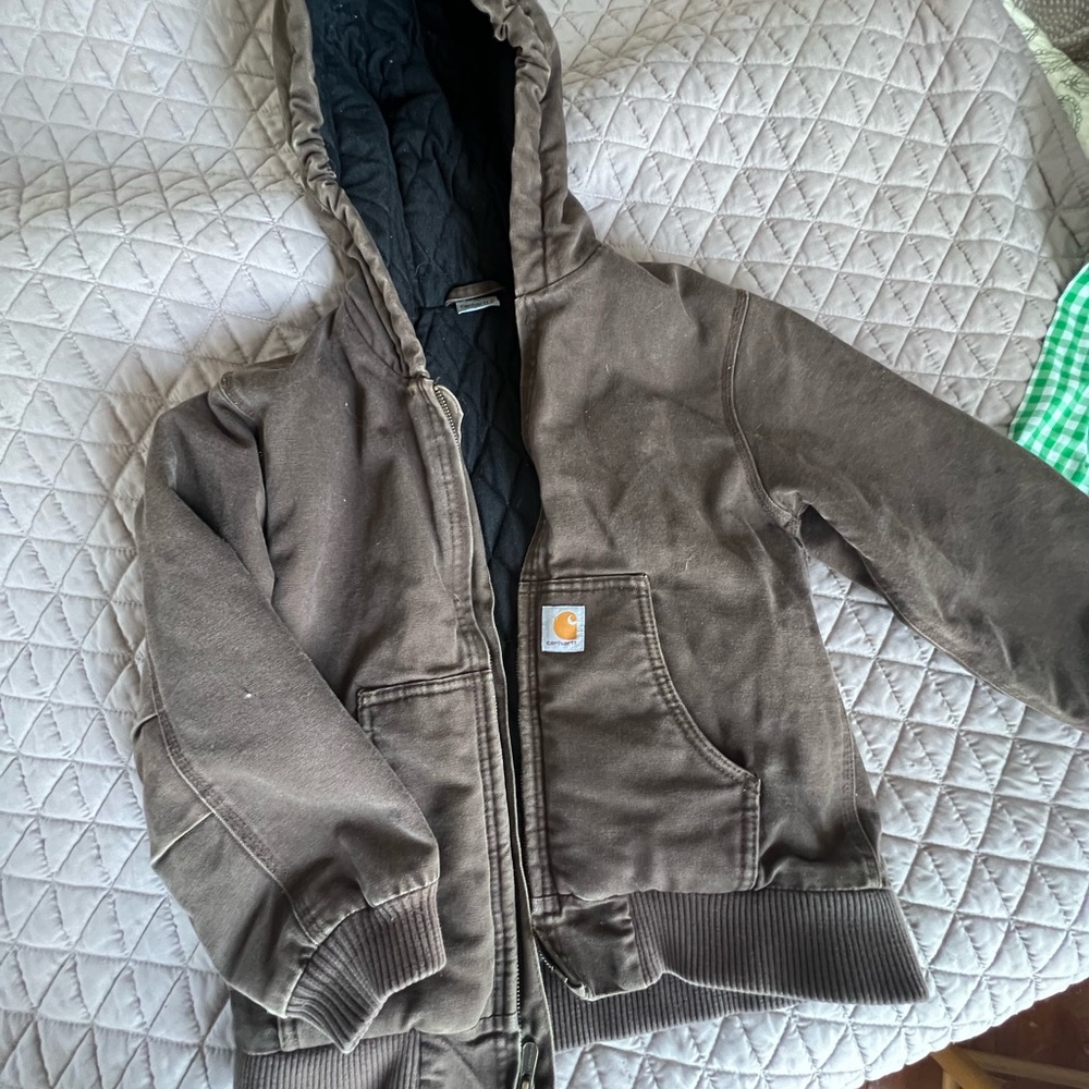 Carhartt Dark Brown Hooded Jacket